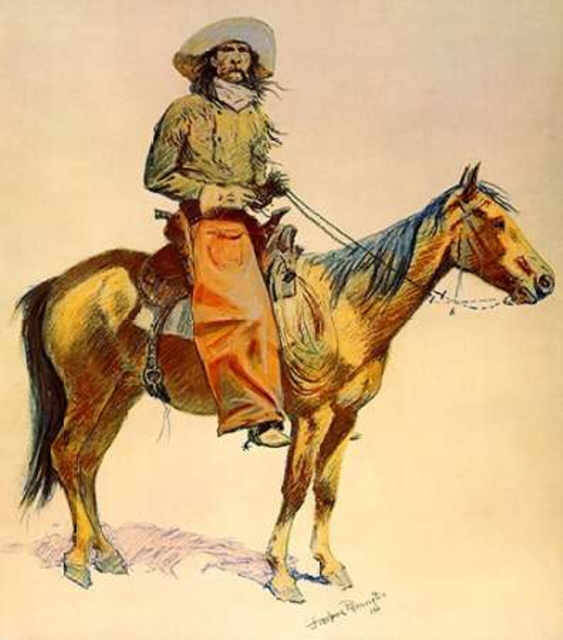 Arizona Cowboy Poster Print by Frederic Remington - Item # VARPDX374077